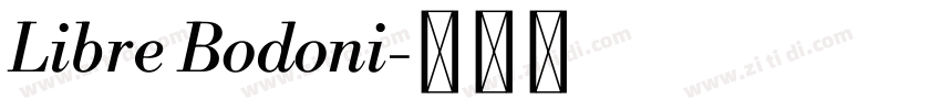 Libre Bodoni字体转换